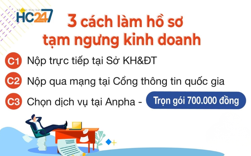 thủ tục tạm ngừng kinh doanh