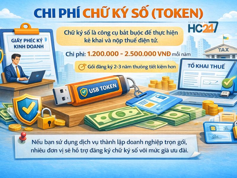 chi phí thành lập công ty 2026 