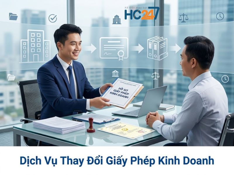 dịch vụ thay đổi giấy phép kinh doanh