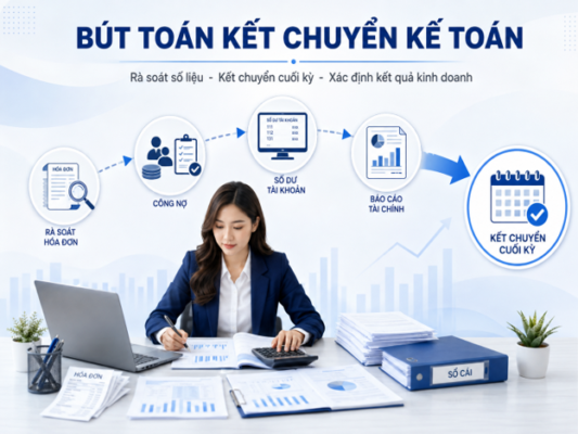 Bút toán kết chuyển kế toán cuối kỳ giúp xác định kết quả kinh doanh chính xác