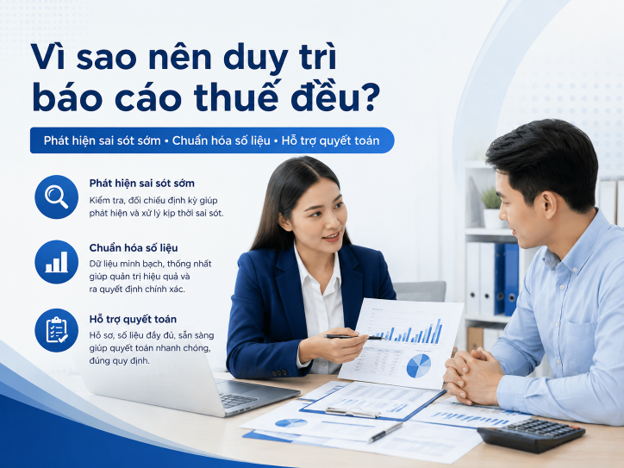 Dịch vụ báo cáo thuế tại Hải Phòng giúp phát hiện sai sót và chuẩn hóa số liệu