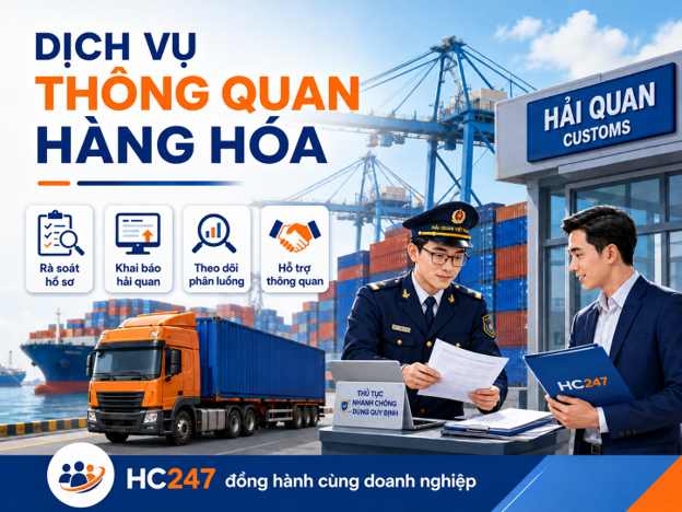 Dịch vụ thông quan hàng hóa hỗ trợ rà soát hồ sơ, khai hải quan và xử lý phân luồng