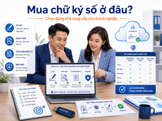 Mua chữ ký số ở đâu uy tín, bảo mật và được hỗ trợ đầy đủ cho doanh nghiệp