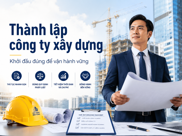Thành lập công ty xây dựng đúng quy định để vận hành ổn định và phát triển bền vững