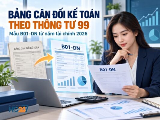 Bảng cân đối kế toán theo Thông tư 99 đổi tên thành Báo cáo tình hình tài chính Mẫu B01-DN