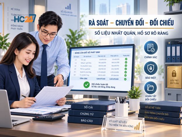 Rà soát số liệu sau khi chuyển đổi tài khoản từ Thông tư 200 sang Thông tư 99