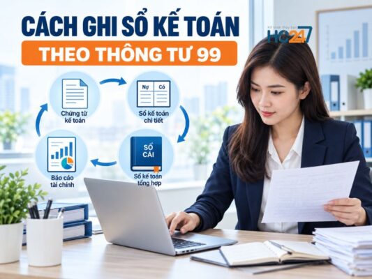 Cách ghi sổ kế toán theo Thông tư 99 từ chứng từ đến báo cáo tài chính