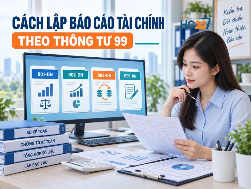 Cách lập báo cáo tài chính theo Thông tư 99 với các mẫu B01-DN, B02-DN, B03-DN và B09-DN
