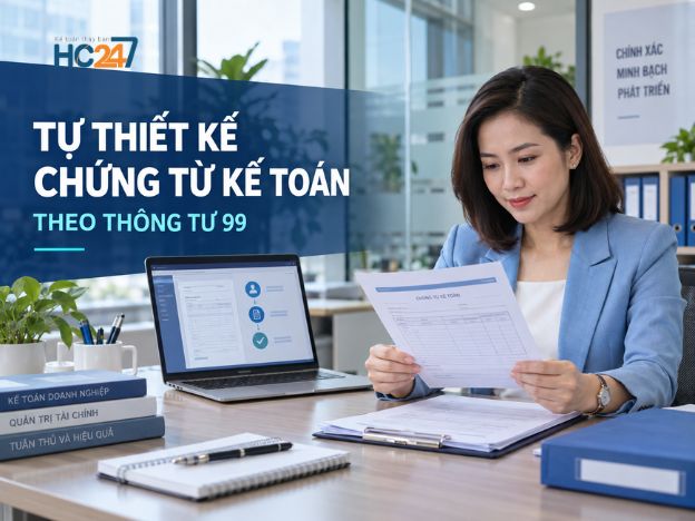Doanh nghiệp tự thiết kế chứng từ kế toán theo Thông tư 99