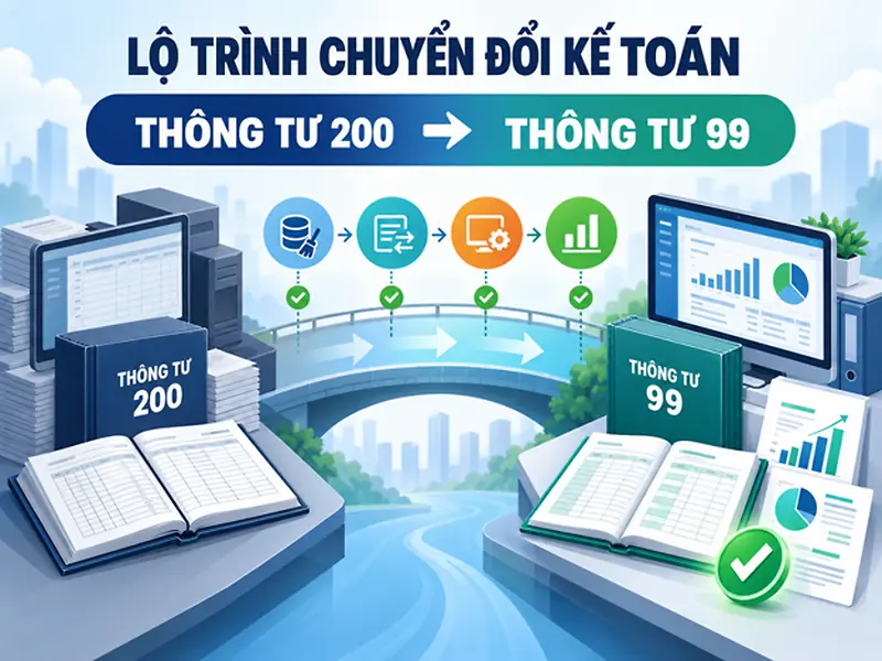 Lộ trình chuyển đổi từ Thông tư 200 sang Thông tư 99 cho doanh nghiệp
