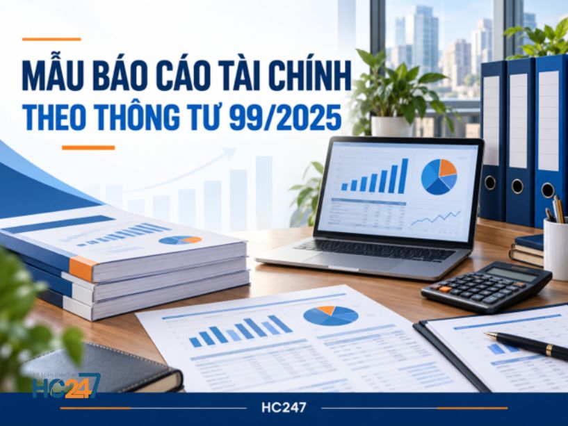 Biểu mẫu và dữ liệu lập báo cáo tài chính theo Thông tư 99/2025