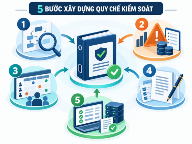 5 bước xây dựng quy chế quản trị và kiểm soát nội bộ theo Thông tư 99
