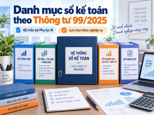 Danh mục sổ kế toán tại Phụ lục III Thông tư 99/2025/TT-BTC