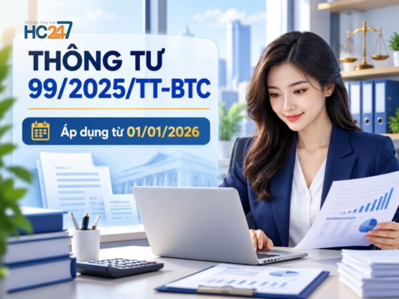 Thông tư 99/2025/TT-BTC có hiệu lực từ ngày 01/01/2026