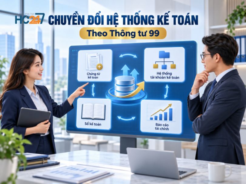 Doanh nghiệp chuyển đổi chứng từ, tài khoản, sổ kế toán và báo cáo tài chính theo Thông tư 99