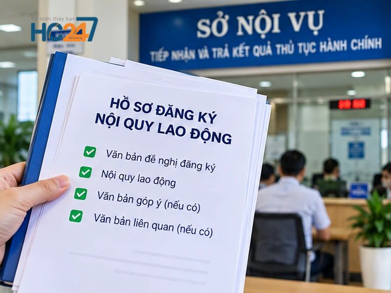 Bộ phận nhân sự rà soát các nội dung nội quy lao động theo quy định pháp luật